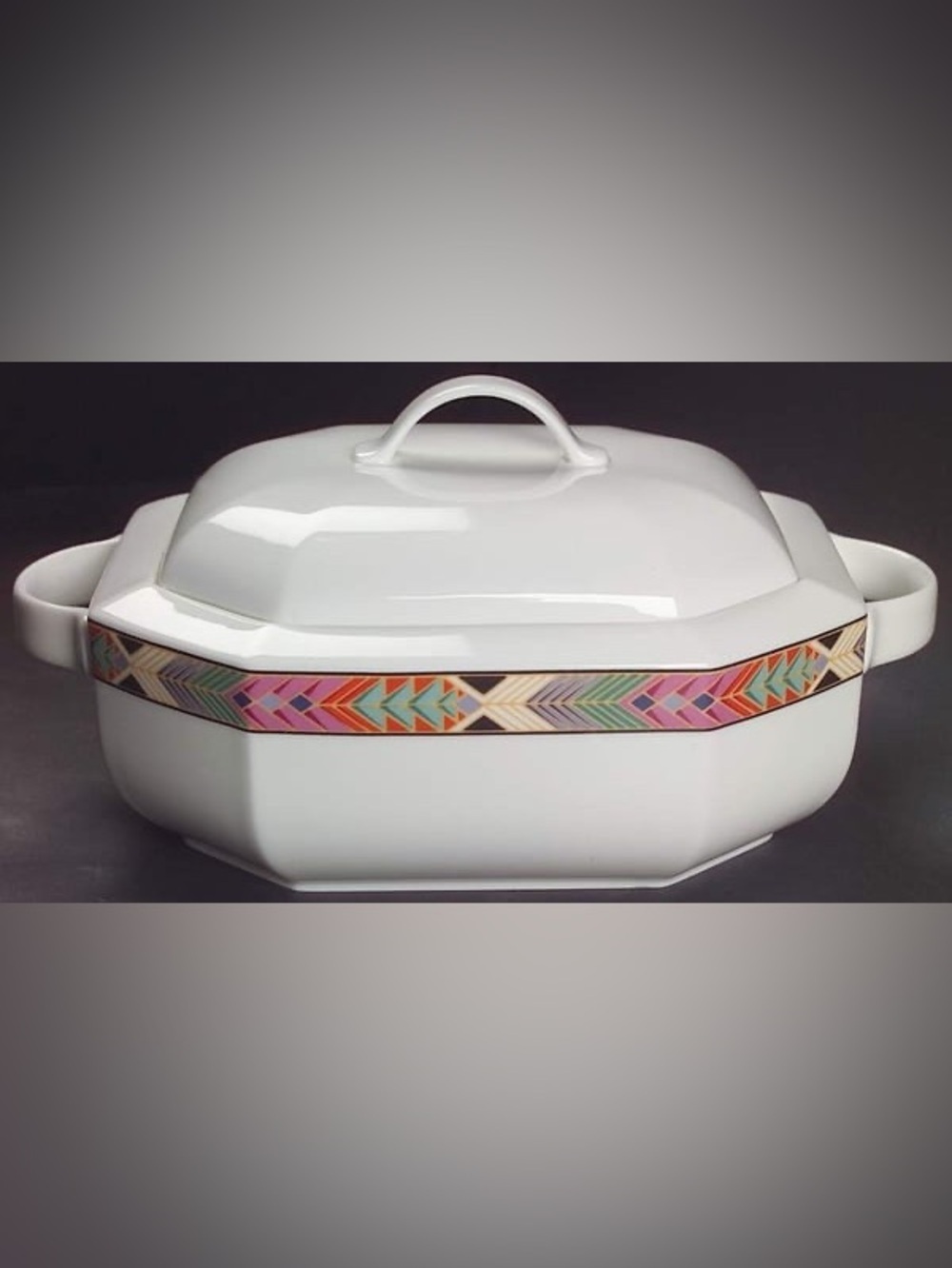 Cheyenne by VILLEROY & BOCH Octagonal Covered Vegetable West Germany Vintage